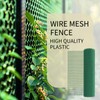 ANHAN Green Chicken Wire Mesh Fence Roll 15.7in x 16.4ft,Plastic