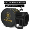 Cartvelli Men's Genuine Leather Belt, Black, 40 mm, Made in