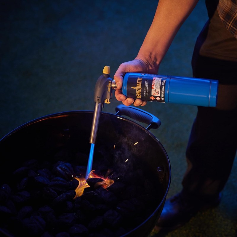 Bernzomatic QuickFire Outdoor Torch, High Output, Wind-Resistant Propane Hand Torch