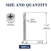 #12 x 1-1/2" Sheet Metal Screws 100Pcs 410 Stainless Steel