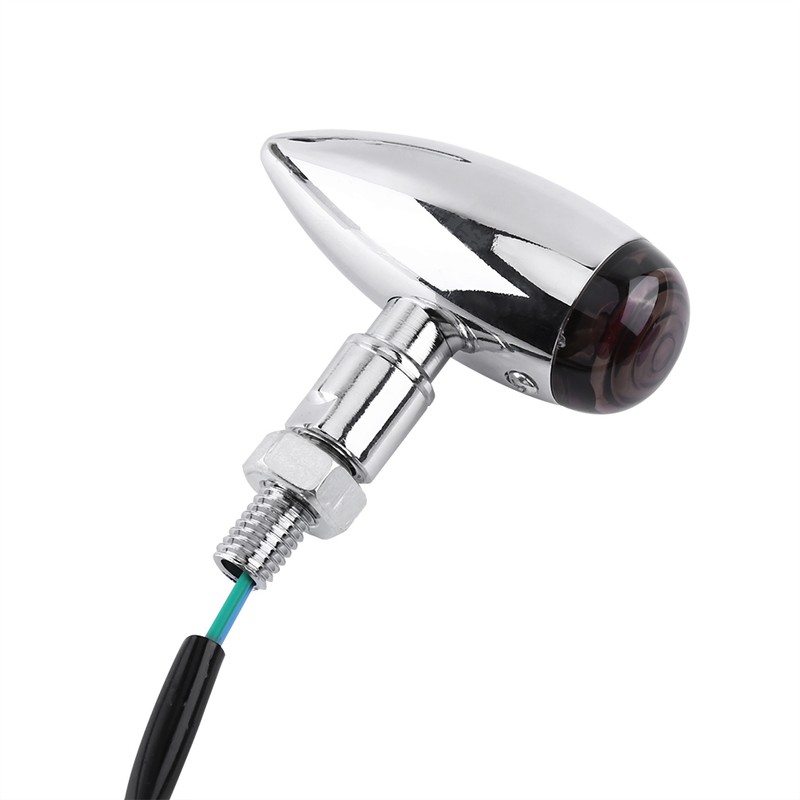 2pcs Motorcycle Bullet Amber LED Turn Signals Indicator Lighting Lamp