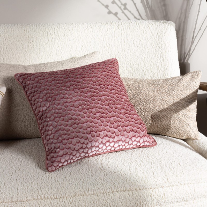 Hoem Lanzo Cushion Cover,Plaster Pink,45 x 45cm