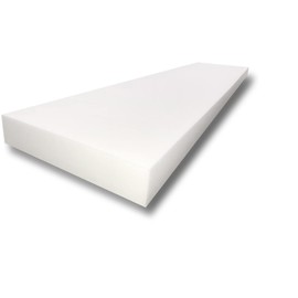 FoamTouch High Density Custom Cut Upholstery Foam Seat Cushion 3 inch Thick by 24 inch Wide by 108 inch Long