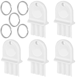 Jeffdad 5Pcs Paper Towel Dispenser Key, Universal Toilet Paper Dispenser Key Paper Towel and Toilet Paper Dispensers Tools for Janitors Maintenance