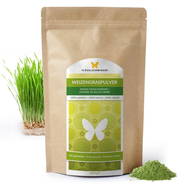 Flgelschwinger 1kg Weizengras-Pulver von FLGELSCHWINGER aus jungen Gr?sern, ohne Zus?tze,