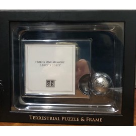 Metal Terrestrial Puzzle and Frame