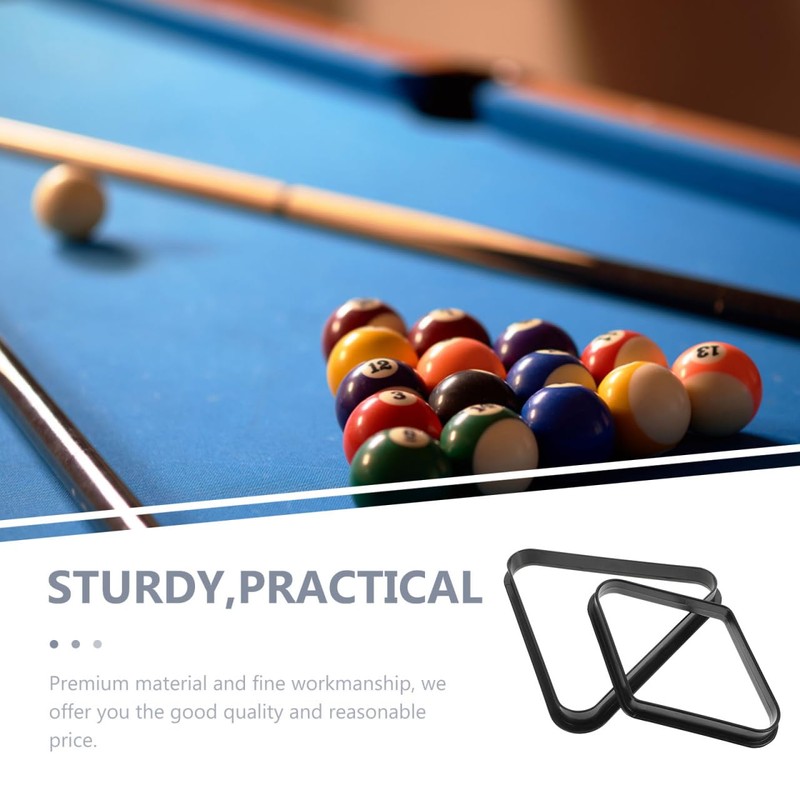 Balacoo 2 Pcs Billiard Triangle Racks, Plastic 8-Ball 9-Ball Diamond