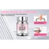 Press-On Nail Glue Remover, 80ml/2.71 fl.oz, Separate Bottles Design (Leak-Proof),