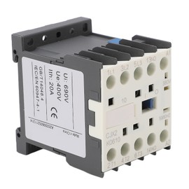 AC Contactor High Sensitivity Industrial Electric Thickened Silver Point Contacts 380V 6A