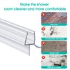 1-Pack Shower Door Bottom Seal POZIA-39 Long,3/8"(10mm) Thick Frameless Glass