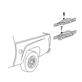 Vinylmark LLC 4x4 4WD Decals -2008 to 2014 Fits Chevy Colorado Truck Bed Blackout