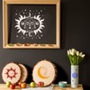 Zubebe 9 Pieces Mandala Sun and Moon Stencil Moon Sun