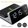 Braun Digital Alarm Clock with VA LCD Display, 10W Qi