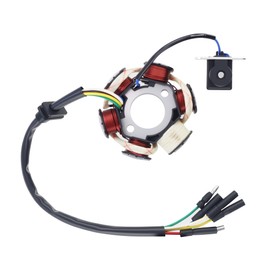 PRO BAT 6 Coil Pole Magneto Flywheel Stator Pure Copper with Detached Plug for 50cc 110cc 125cc 150cc Pit PRO Trail Dirt Bike Thumpstar Quad ATV Go Kart Dune Buggy