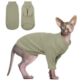 Hjyokuso Cat Clothes, Sphynx Cat Clothing, Cat Jumper S, Cat Jumpers For Cats Only, Kitten Clothes, Kitten Jumper, Breathable Cat Pyjamas, Warm Cat Coat, Cat Sweater, Cat Vest For Sphynx,Cornish Rex