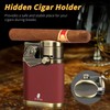 XIFEI Cigar Torch Lighter, Refillable Desktop Butane Lighter Windproof 4