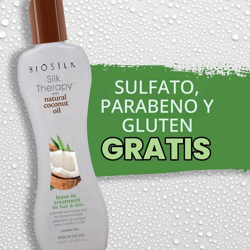 Biosilk Silk Therapy with Coconut Oil Leave-In Treatment 5.64 oz