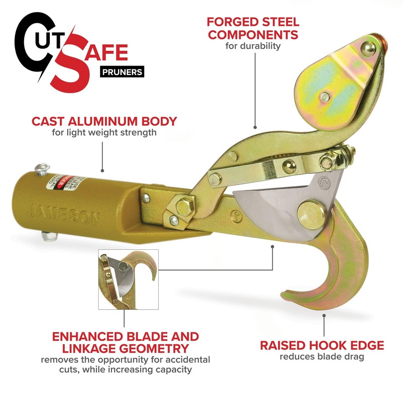 Jameson Fixed Pulley Pruner Kit with Premium 20 ft Bumpy