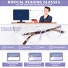 OPTOFENDY Bifocal Reading Glasses for Women, Blue Light Blocking Readers