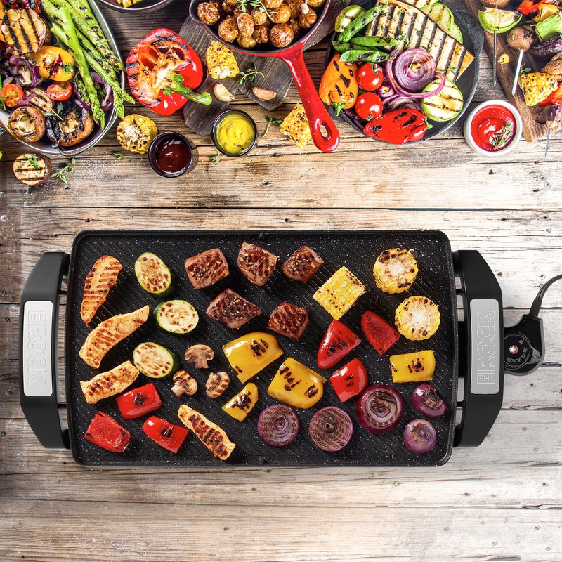 Starfrit The Rock Electric Reversible Grill & Griddle - Rock.Tec