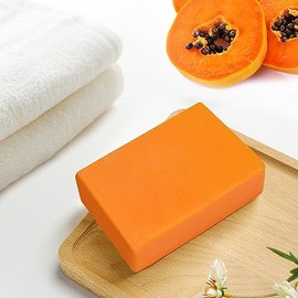 YUYTE Jabón de ácido Kójico para Aclarar la Piel,Ácido Kójico Valítico,Extracto de Papaya,Barras de Hierbas Aclarantes para Unisex,Jabón de Baño Corpo