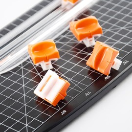 Paper Cutter, Mini Cutting Machine, Compatible with A4 Size, Hidden Blades, Cutter Replacement, Convenient to Carry, Mini Cutter, Slide Cutter, Portable, Photo Book (Pack of 4)