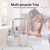 2 PCS Fast-Drying Stone Trays for Bathroom Sink & Kitchen