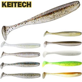 KEITECH Easy Shiner 76 mm, 100 mm, 114 mm, 127 mm Rubber Fish Bait, Soft Bait Lures for Perch, Zander, Pike