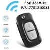 Heart Horse 2 Button Car Key Remote Control for R