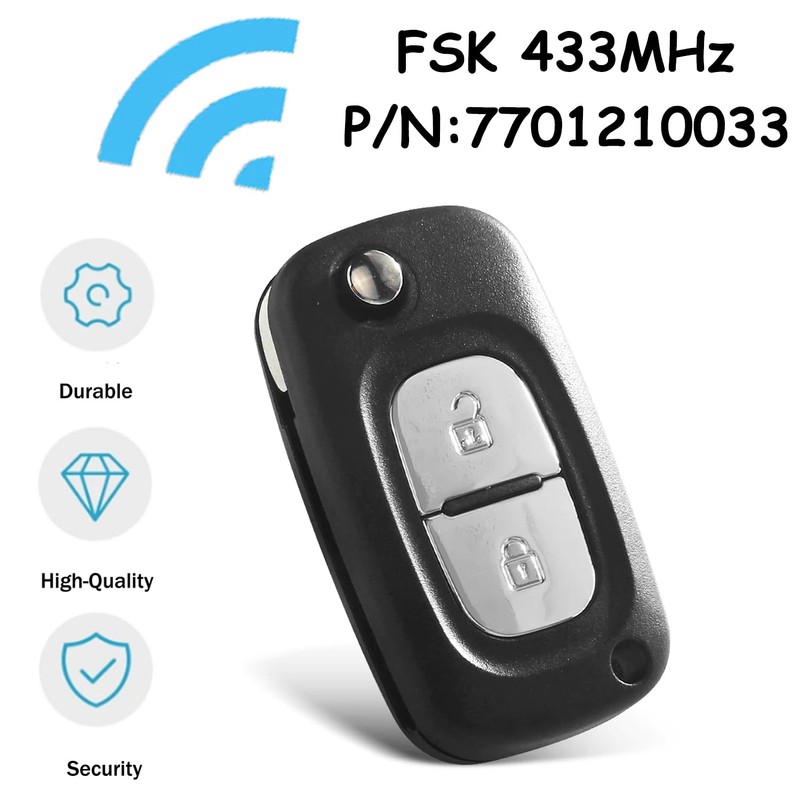 Heart Horse 2 Button Car Key Remote Control for R