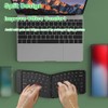 JOMAA Ergonomic Folding Bluetooth Keyboard,Portable Keyboard for Business Travel, for