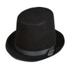 Rhode Island Novelty Black Felt Top Hat (2-Pack)