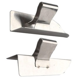 WANLIAN Set of 2 Corner Trowels, Rustproof, Inner Corner Trowel and Outer Corner Trowel, 145 x 40 mm, Corner Trowel for Plaster Work, Silver