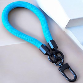 RATASK Wrist Strap Lanyard, Rope Lanyard Wrist Strap for Mobile Phones, Cameras, Keyring, Keychain,Mobile Accessory Pendant (Blue)