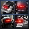 Nilight Motorcycle Tail Lights LED Brake Running Light with License