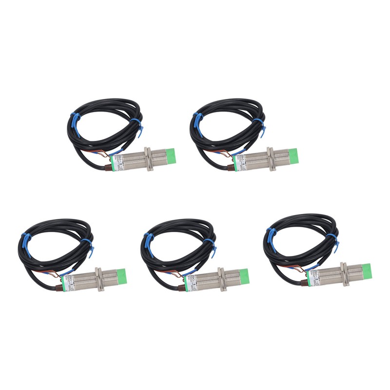 5 Pcs Proximity Sensor 8mm Detecting Distance 2 Wire Normally
