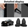 runfider 2Pcs 60/40 Cloth High Back Bench Seat Cover Fit