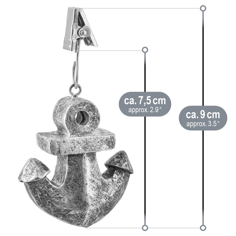 com-four 8 x Tablecloth Weights – Weather-Resistant Tablecloth Weights with