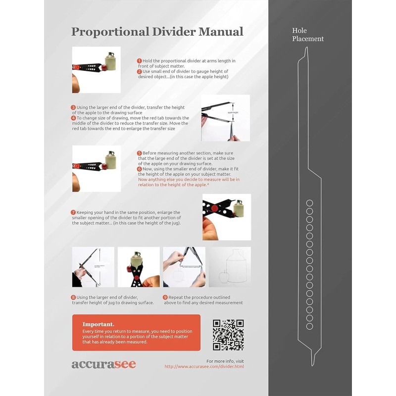 Accurasee Premium Proportional Divider Tool For Artists And Architects Easy