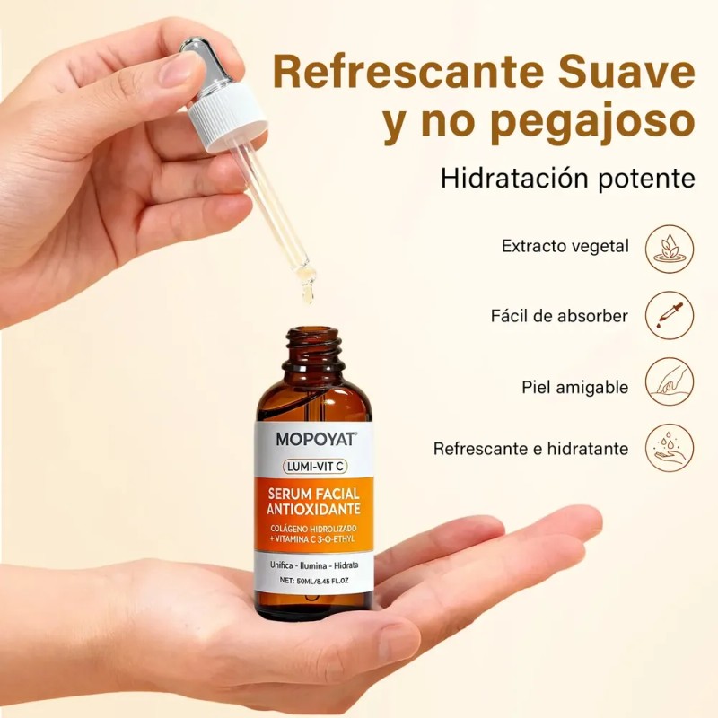 Serum Vitamina C Hidroliza Colágeno Rejuven Antioxidante