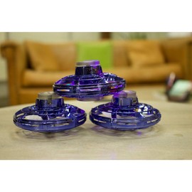 Hoverbyrd: Flying Fidget Spinner - 3 Pack - Color: Black