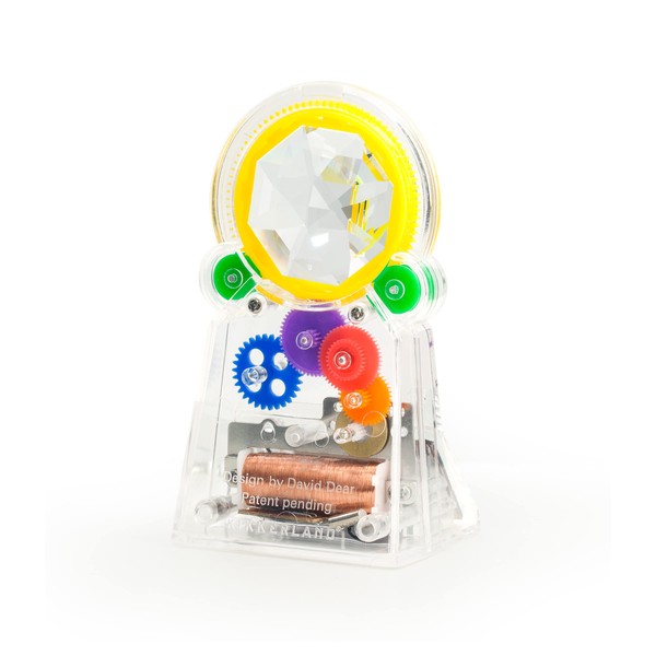 Kikkerland Solar-Powered Heart Rainbow Maker with Crystal, Multicolor, 1 EA, One Size