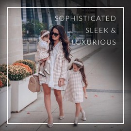 Designer Insulated Lunch Bag for Women - Luli Bebe Monaco Mini Lunch Bag with Shoulder Strap for Baby Food and Snacks (Stone Grey)