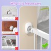 SAFELON 4 x Baby Safety Gate Wall Protector, Child and