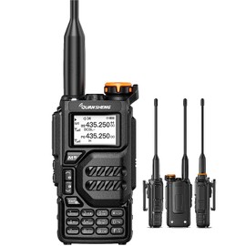 QUANSHENG Professional Radio UV-K5 Radio, 200 Channels CTCSS/DCS Professional Radio with Headphones, Remote Transceiver for Outdoor Activities, Cycling