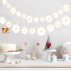 2-Pack Daisy Garland Party Decorations – White Daisy Paper Hanging