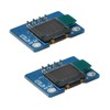 Hailege 2pcs 0.42" 72 * 40 IIC I2C OLED LCD
