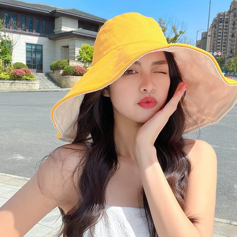 NEWKIBOU Sombrero de Sol para Mujer de Ala Ancha UPF