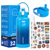 EIPOSAU Insulated Water Bottle with Lid & Boot & Stickers,
