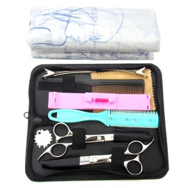 montesoro SUS440C-11R10-M 11 Pieces, Right Handed, 10% with Cloak, Cut Scissors, Hairdresser, Commercial Use, Made of High Quality Material, Rust Resistant